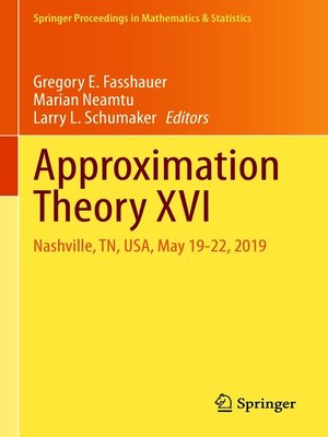 cover image of Approximation Theory XVI